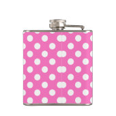 Flasques Pois blancs sur rose (Dos)