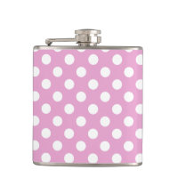 Pois blancs sur rose pâle