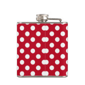 Flasques Pois blancs sur rouge (Dos)