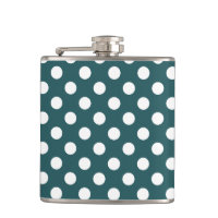 Pois blancs sur turquoise