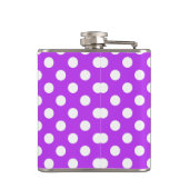 Flasques Pois blancs sur violet clair (Dos)