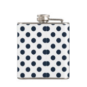 Flasques Pois bleu marine foncé (Dos)