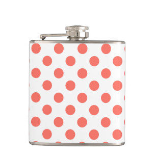 Flasques Pois de corail vivant sur blanc