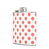 Flasques Pois de corail vivant sur blanc (Gauche)