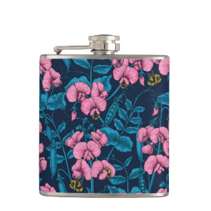 Flasques Pois doux et bourdons, rose et bleu