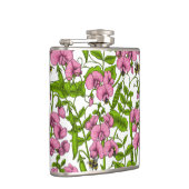 Flasques Pois doux et bourdons, rose, vert et blanc (Droite)