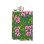 Flasques Pois doux et bourdons, vert et rose (Gauche)