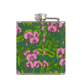 Flasques Pois doux et bourdons, vert et rose (Dos)