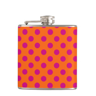 Flasques Pois Fuchsia orange