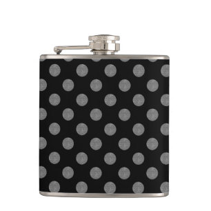 Flasques Pois gris et noir