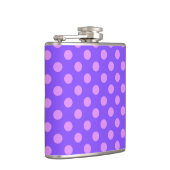 Flasques Pois Lilac sur periwinkle (Droite)