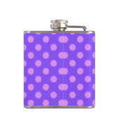 Flasques Pois Lilac sur periwinkle (Dos)