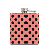 Flasques Pois noirs à la pêche (Dos)