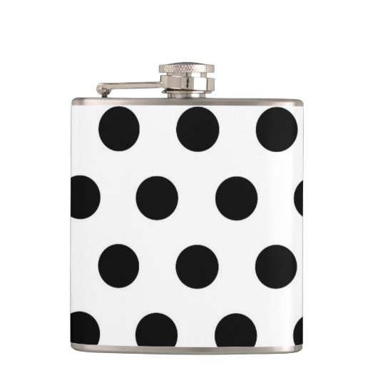 Flasques Pois noirs en blanc (Devant)