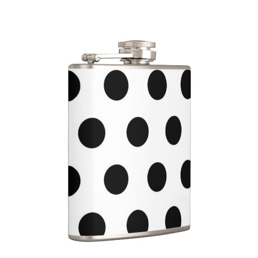 Flasques Pois noirs en blanc (Droite)