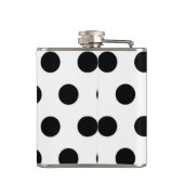 Flasques Pois noirs en blanc (Dos)