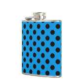 Flasques Pois noirs sur bleu ciel (Gauche)