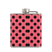 Flasques Pois noirs sur corail (Dos)