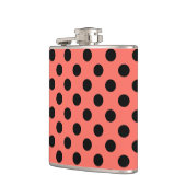 Flasques Pois noirs sur corail vivant (Gauche)