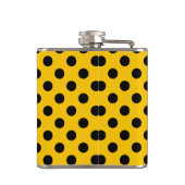 Flasques Pois noirs sur jaune (Dos)
