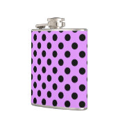 Flasques Pois noirs sur lilas (Gauche)