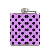 Flasques Pois noirs sur lilas (Dos)