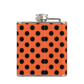 Flasques Pois noirs sur orange (Dos)