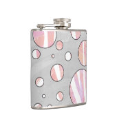 Flasques Pois rose et blanc Zebra (Droite)