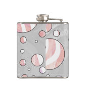 Flasques Pois rose et blanc Zebra (Dos)