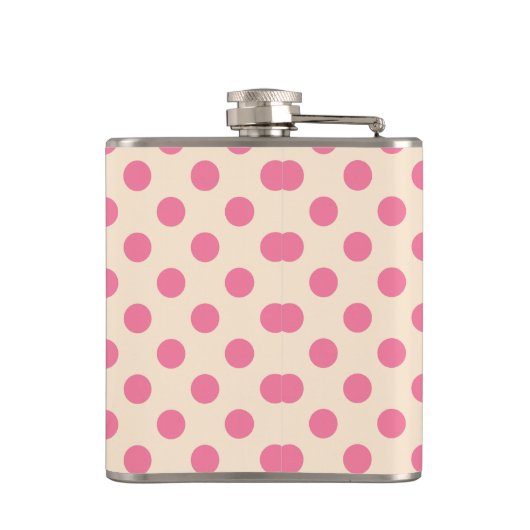 Flasques Pois roses à la crème (Dos)