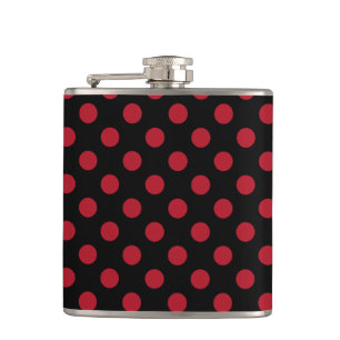 Flasques Pois rouge et noir