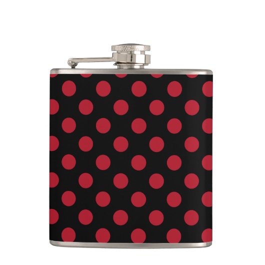 Flasques Pois rouge et noir (Devant)