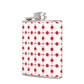 Flasques Pois rouges, Motif à points polka, points, pointil (Gauche)