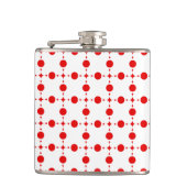 Flasques Pois rouges, Motif à points polka, points, pointil (Devant)