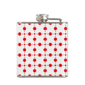 Flasques Pois rouges, Motif à points polka, points, pointil (Dos)