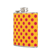 Flasques Pois rouges sur jaune (Gauche)