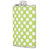 Flasques Pois verts, Motif à points Polka, points, pointill (Gauche)