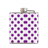 Flasques Pois violets et blancs (Dos)