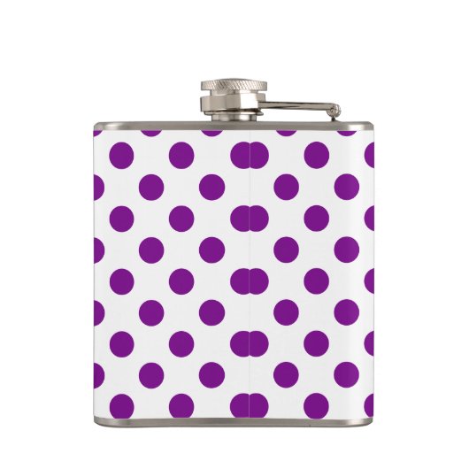 Flasques Pois violets et blancs (Dos)