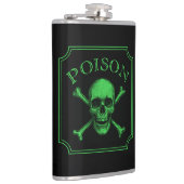 Flasques Poison Crâne et os croisés Halloween Design Imprim (Droite)