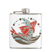 Flasques Poisson Art déco avec bulles (Devant)