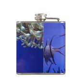 Flasques Poisson blanc et noir en mer Bleue profonde (Dos)