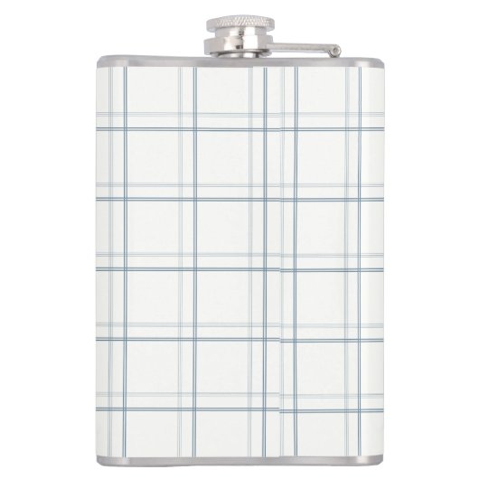 Flasques Poisson Bleu de la Maison de Lac Plaid Classable (Dos)