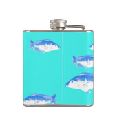 Flasques Poisson bleu turquoise (Dos)