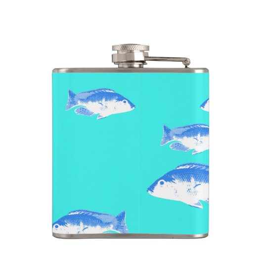 Flasques Poisson bleu turquoise (Dos)