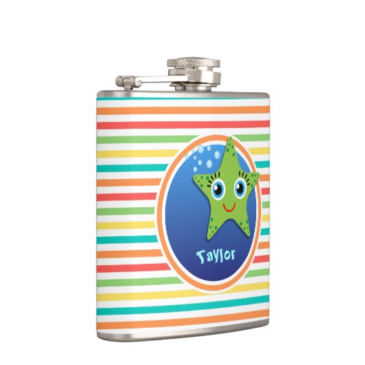 Flasques Poisson-étoile verte; Grandes arc-en-ciel lumineus (Droite)