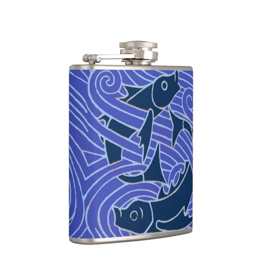 Flasques Poisson Gras Baignade Océan Bleu Pêche (Droite)