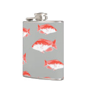 Flasques Poisson rouge et gris (Gauche)