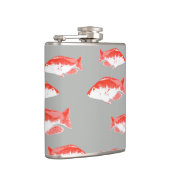 Flasques Poisson rouge et gris (Droite)