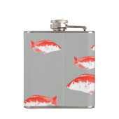 Flasques Poisson rouge et gris (Dos)